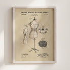 Dress Form US Patent Wall Print | Fashion Wall Print | Dorm Decor