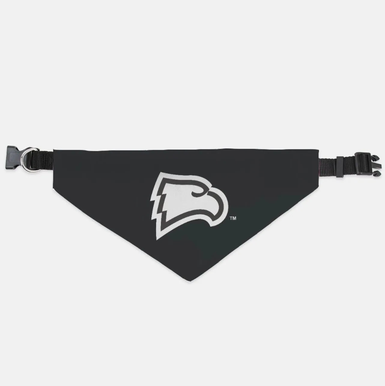 Winthrop University Collar Pet Bandana - Black Large Pet Bandanas