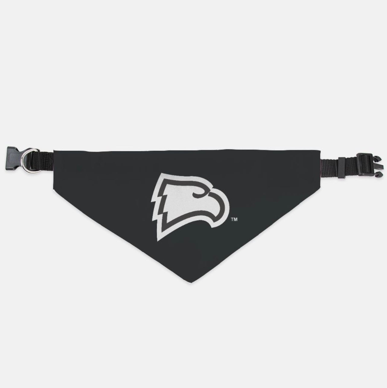 Winthrop University Collar Pet Bandana - Black | Eagles Pet Gear