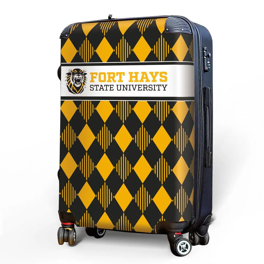 FHSU 20" Carry-On Suitcase Luggage - Arygle | Fort Hays State Gifts