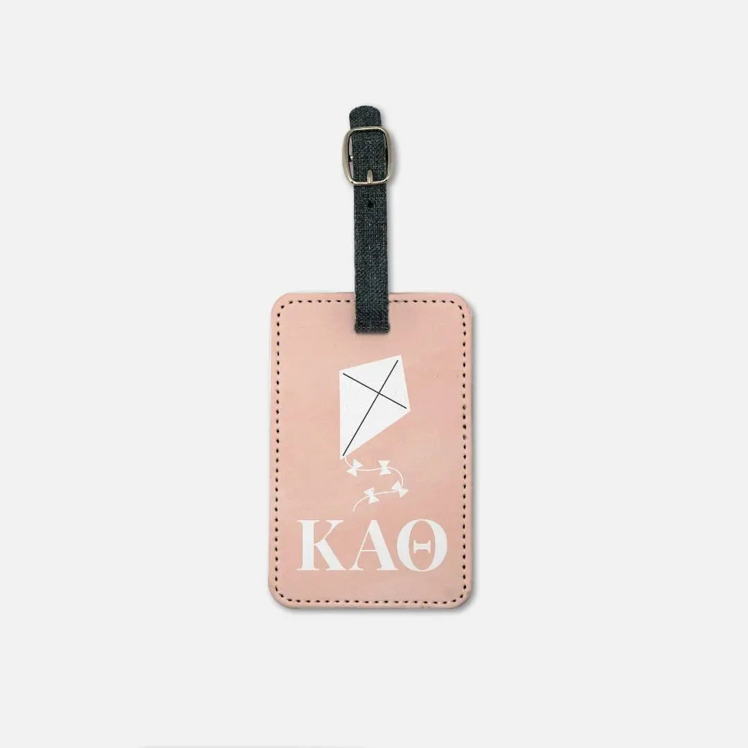 Theta (Set of 2) Luggage Tag - Pink Kite Luggage Tags