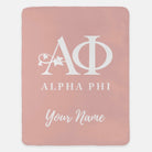 Personalized Alpha Phi  XL 60x80 Sherpa Blanket | Custom APhi Gifts