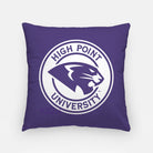 High Point University Panther Seal Pillow Cover 18" - HPU Dorm Decor