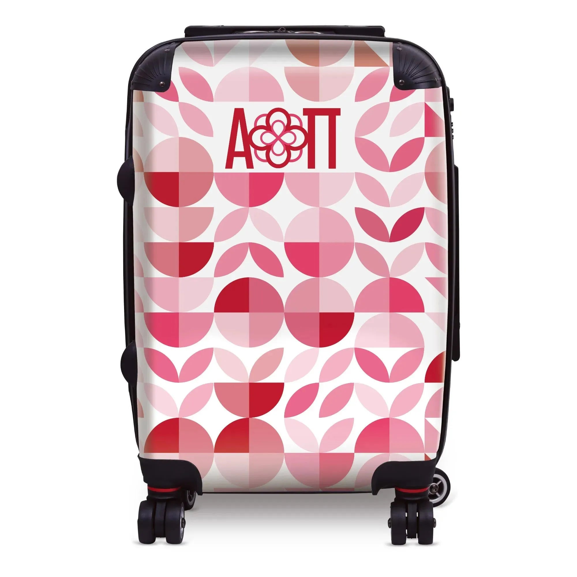 Alpha Omicron Pi Carry-on Suitcase - Geo Petals Suitcases
