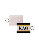 Kappa Alpha Theta Cardholder - Striped Greek Letters | Custom Gifts