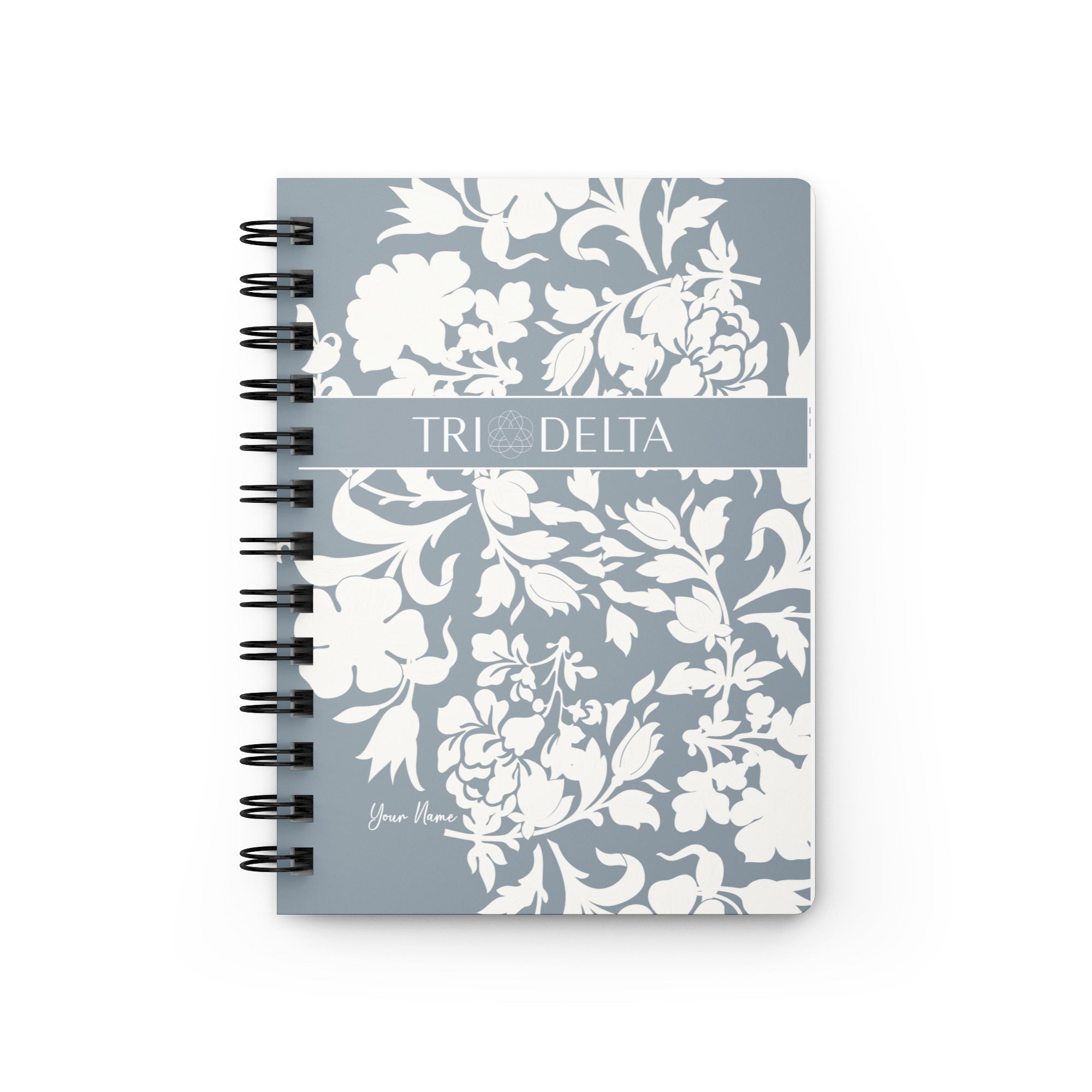 Personalized Tri Delta Chinoiserie Spiral Notebook Journal