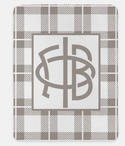 GPhiB XL 60x80 Plaid Sherpa Blanket A La Mode Throw Blankets