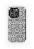 Kappa Delta iPhone 16, 15, 14 Mobile Phone Case - Gray Ornate | Kaydee