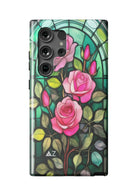 Delta Zeta Samsung Galaxy 24, 23 Mobile Phone Case - Gray Swirl | DZ