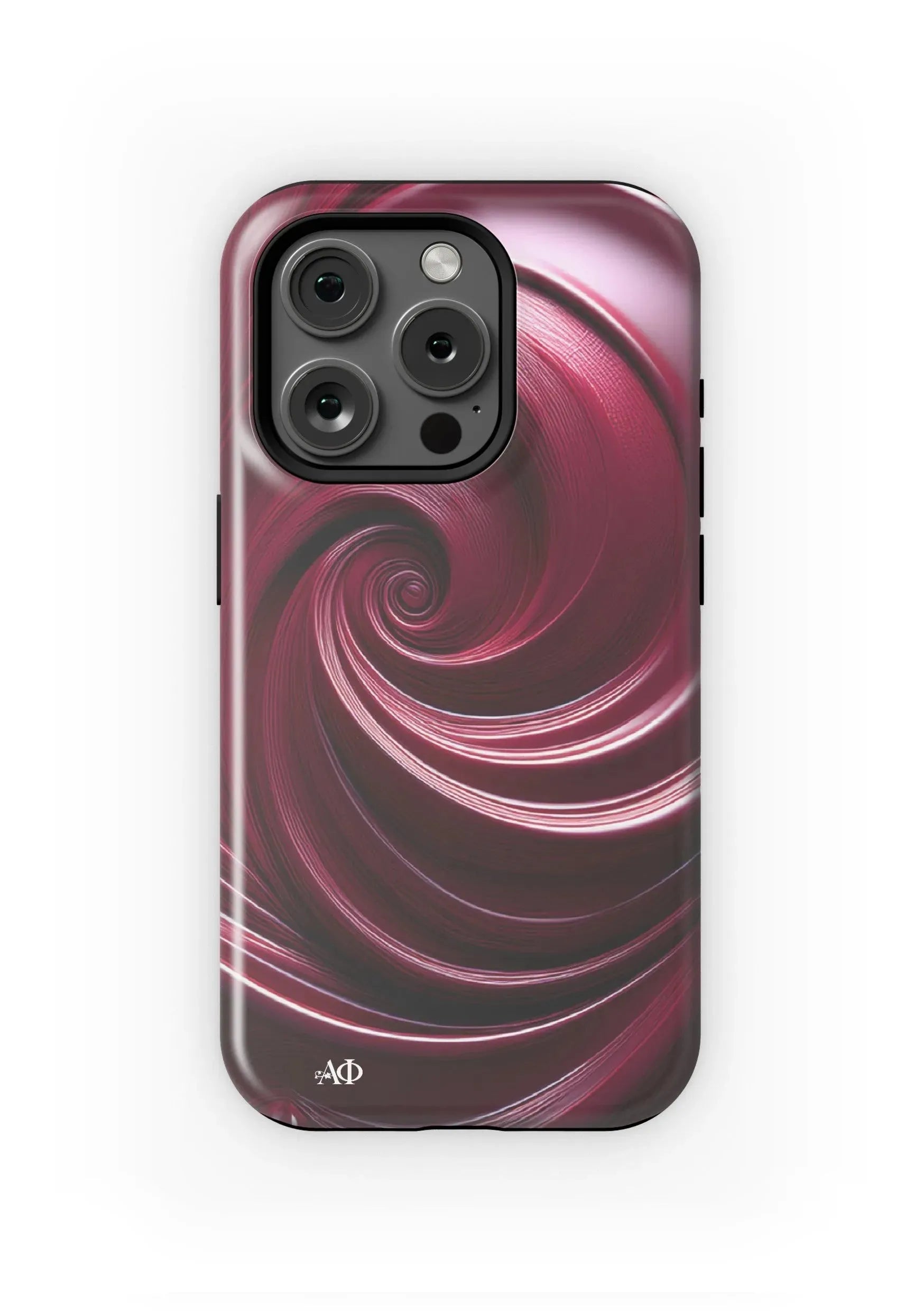 Alpha Phi iPhone 16, 15, 14 Mobile Phone Case - Swirl Matte Mobile Phone Cases