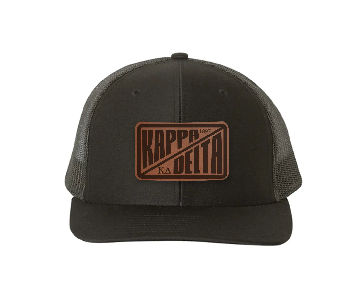 Kappa Delta Richardson 112 Leatherette Patch Trucker Hat - Divide Trucker Hat