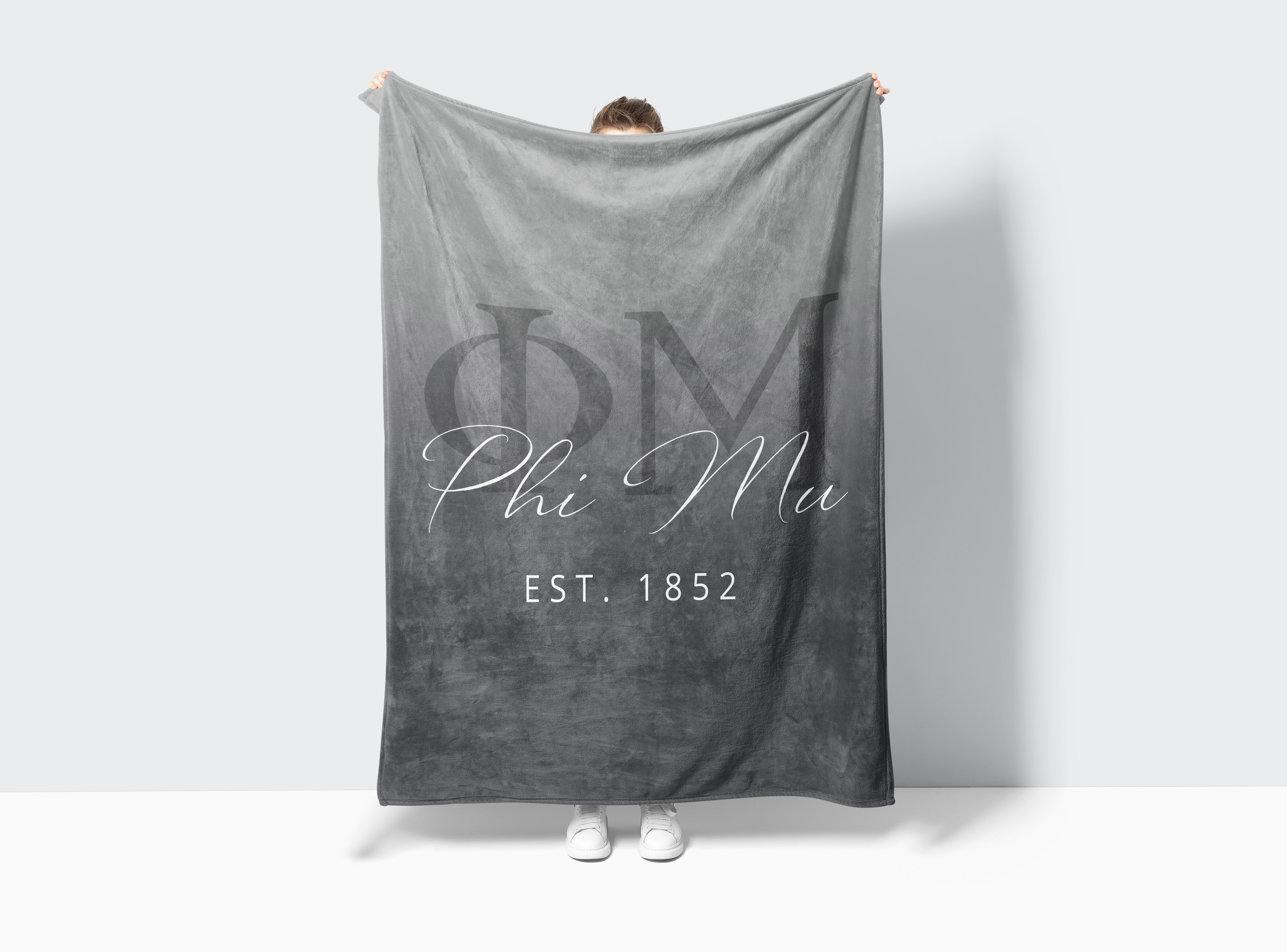 Phi Mu XL 60x80 Sherpa Blanket - Gradient | Official Gifts & Decor