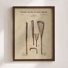 Original Lacrosse Stick US Patent Art Print | Sports-Themed Dorm Decor | Campus Greek Fit