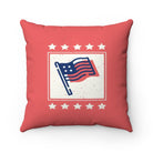 American Flag Throw Pillow Cover - Melon | Patriotic Home Decor | Festive Fit Home