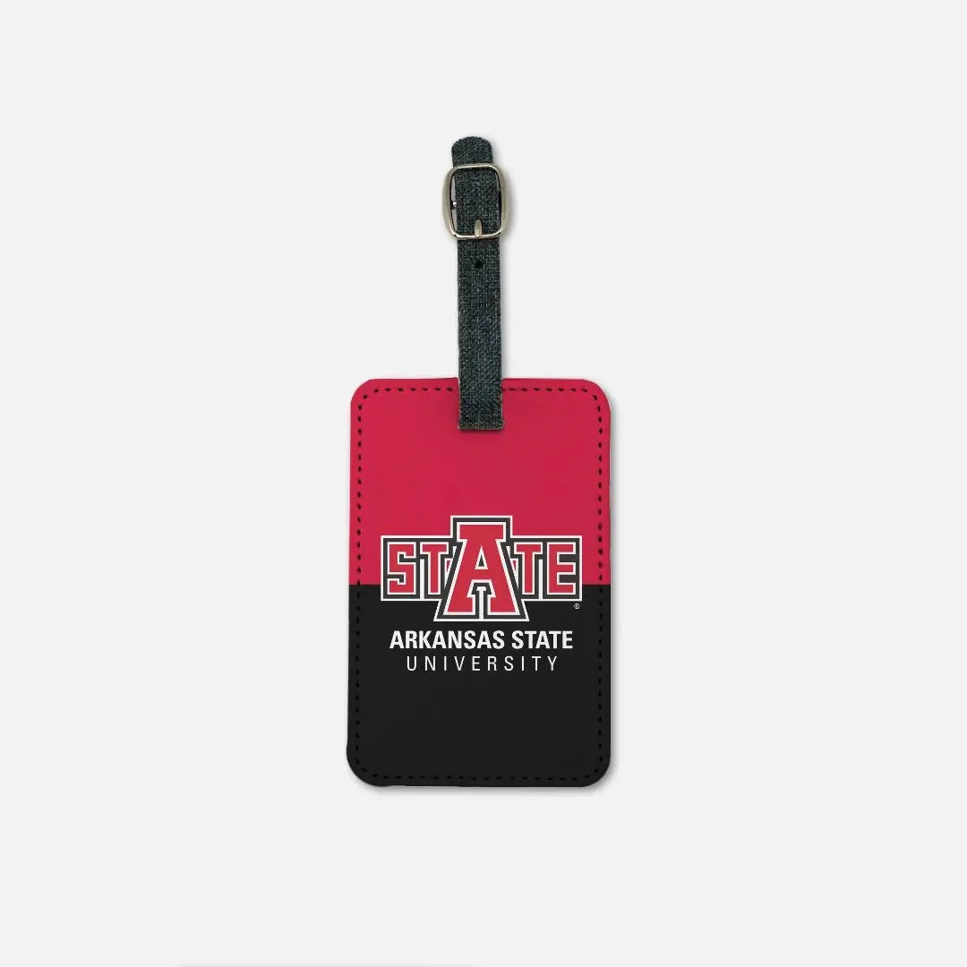 Arkansas State University Luggage Tag (Set of 2) - Color Split Luggage Tags