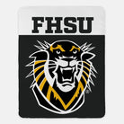 FHSU Sherpa Blanket - Wide Band  60"x80" | Custom Gifts and Decor