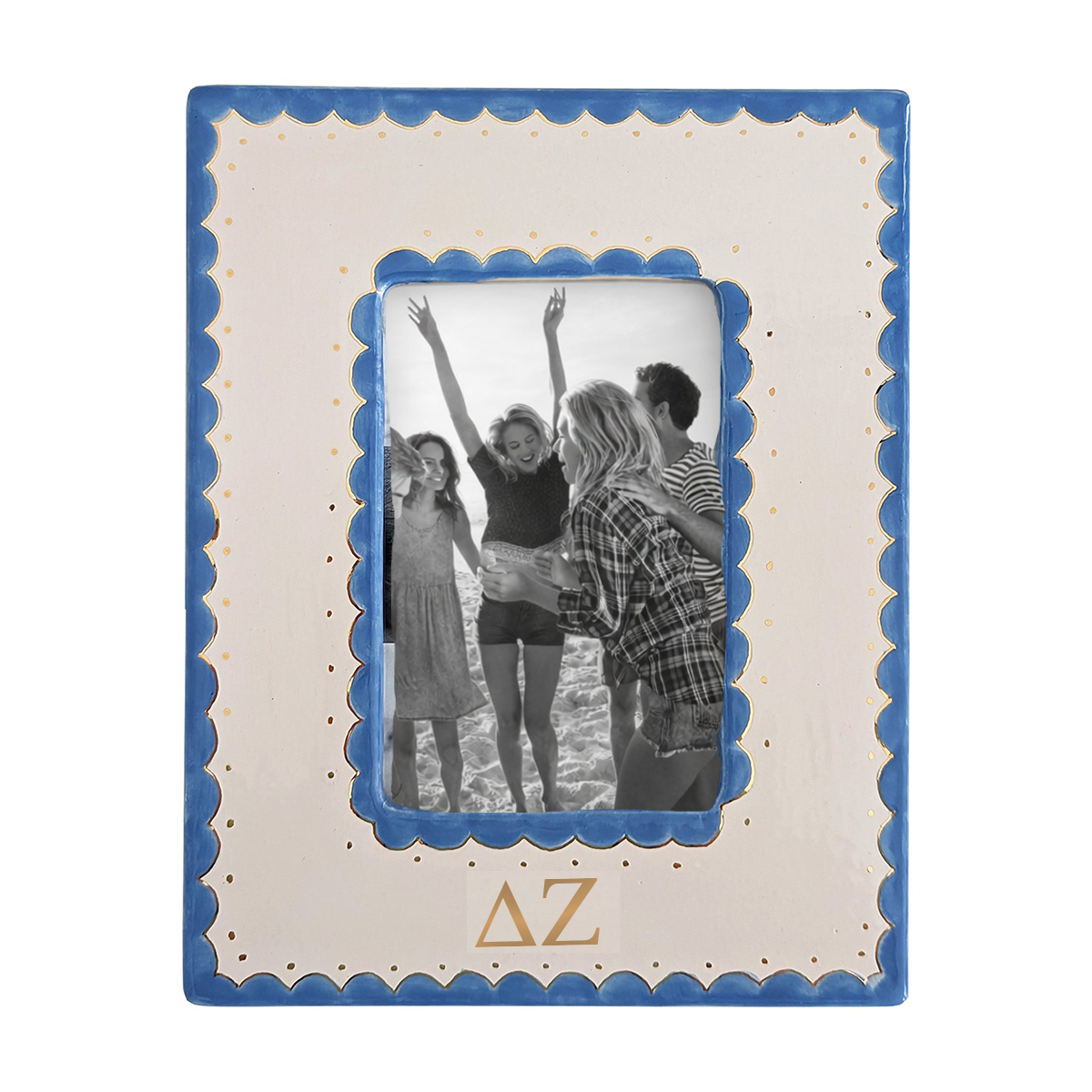 Delta Zeta Scallop Picture Frame | Sorority Big Little Gifts