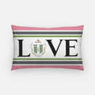 Delta Zeta "LOVE" Lumbar Pillow Cover | Custom Dorm Decor and Gifts | Festive Fit Home