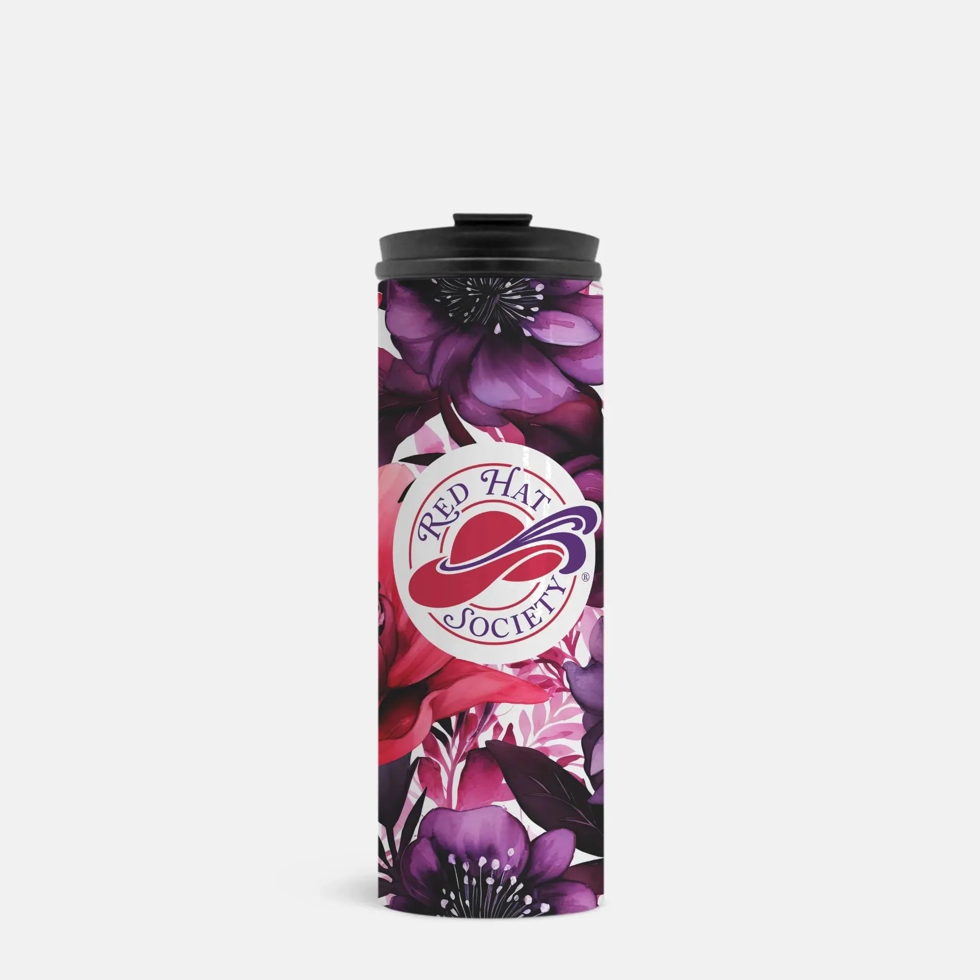 Red Hat Society Thermal Tumbler 16 oz. - Floral Drinkware