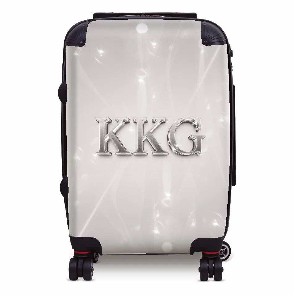 Kappa Kappa Gamma Carry-on Suitcase - Silver Suitcases