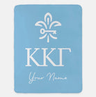 Personalized Kappa Kappa Gamma XL 60x80 Sherpa Throw Blanket | KKG Gifts | Festive Fit Home