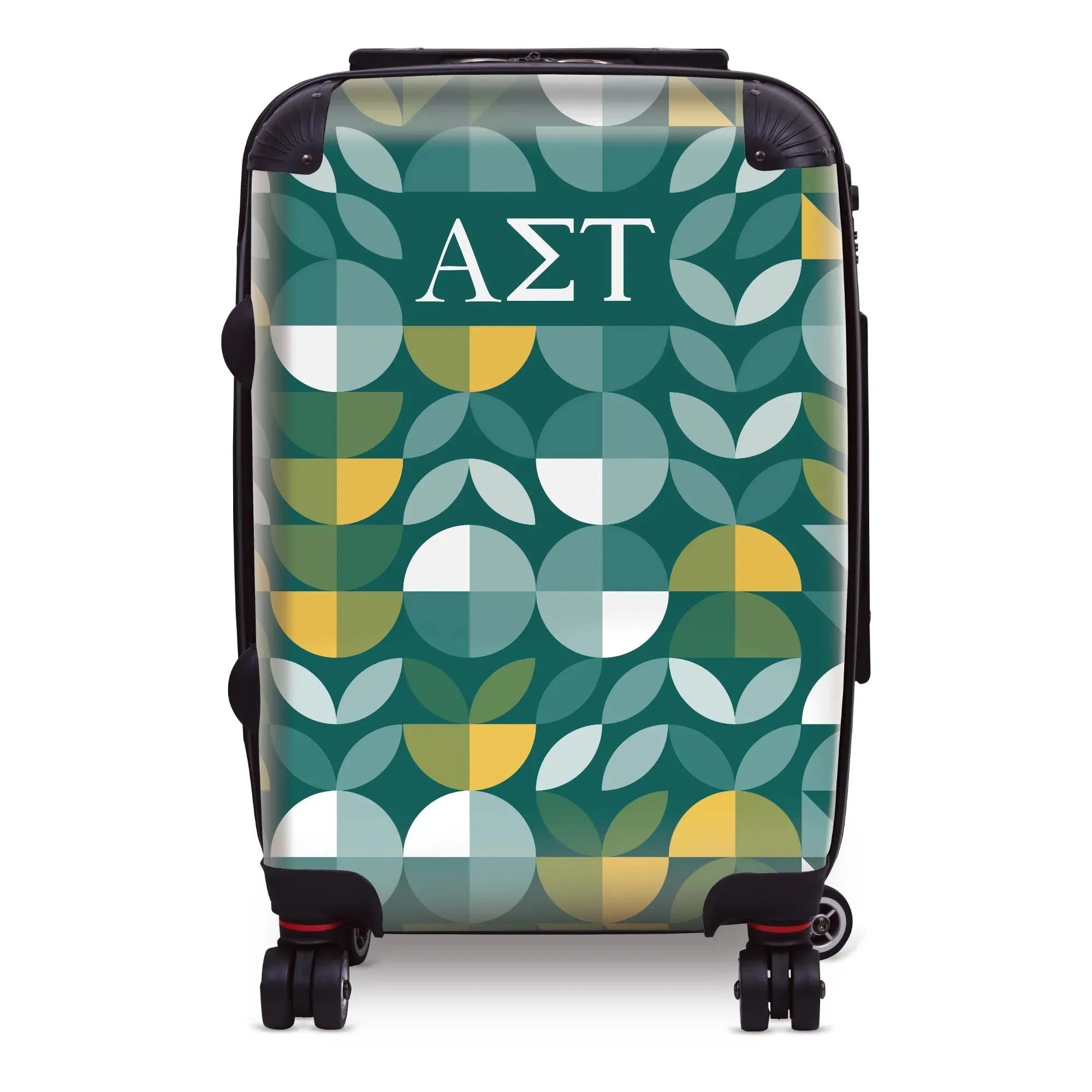 Alpha Sigma Tau Carry-on Suitcase - Geo Petals Suitcases