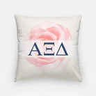 Alpha Xi Delta Rose Throw Pillow Cover - 18" | Official Gift Shop | Festive Fit Home