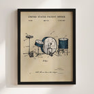 Drumset US Patent Art Print | Music Themed Dorm Decor | Wall Art