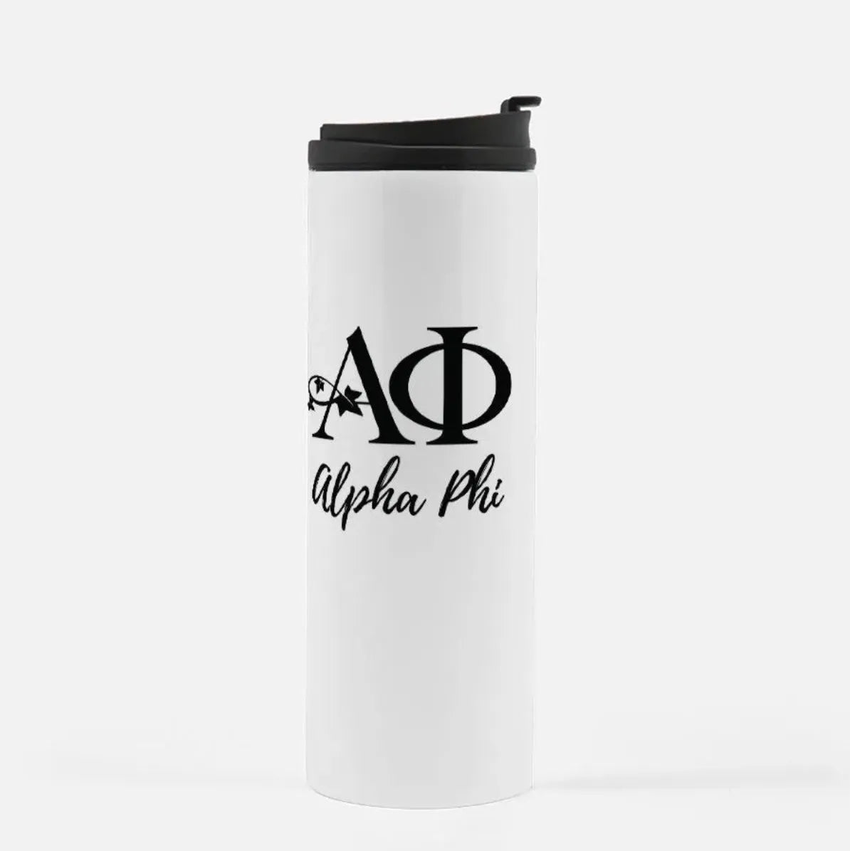 Alpha Phi Traditional Tumbler 16 oz. White Drinkware