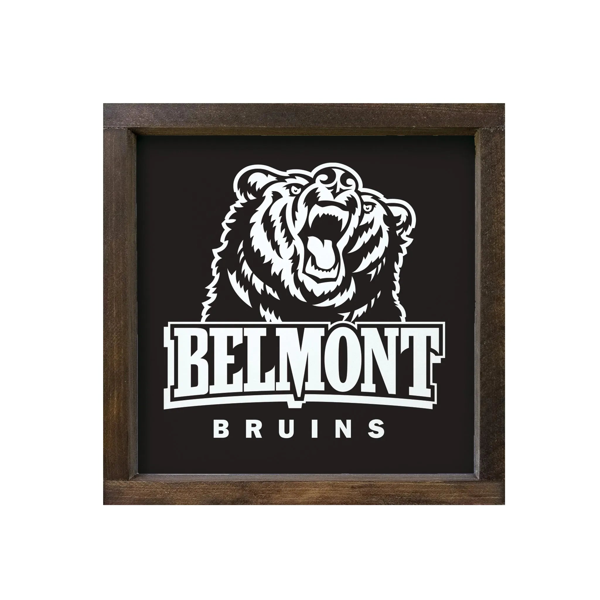 Belmont University Framed Sign - Traditional Black - 12"x12" | Gifts & Decor | Campus Greek Fit