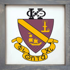 Phi Chi Theta 12x12 Wood Framed Sign Crest | Official Gift Shop Decor