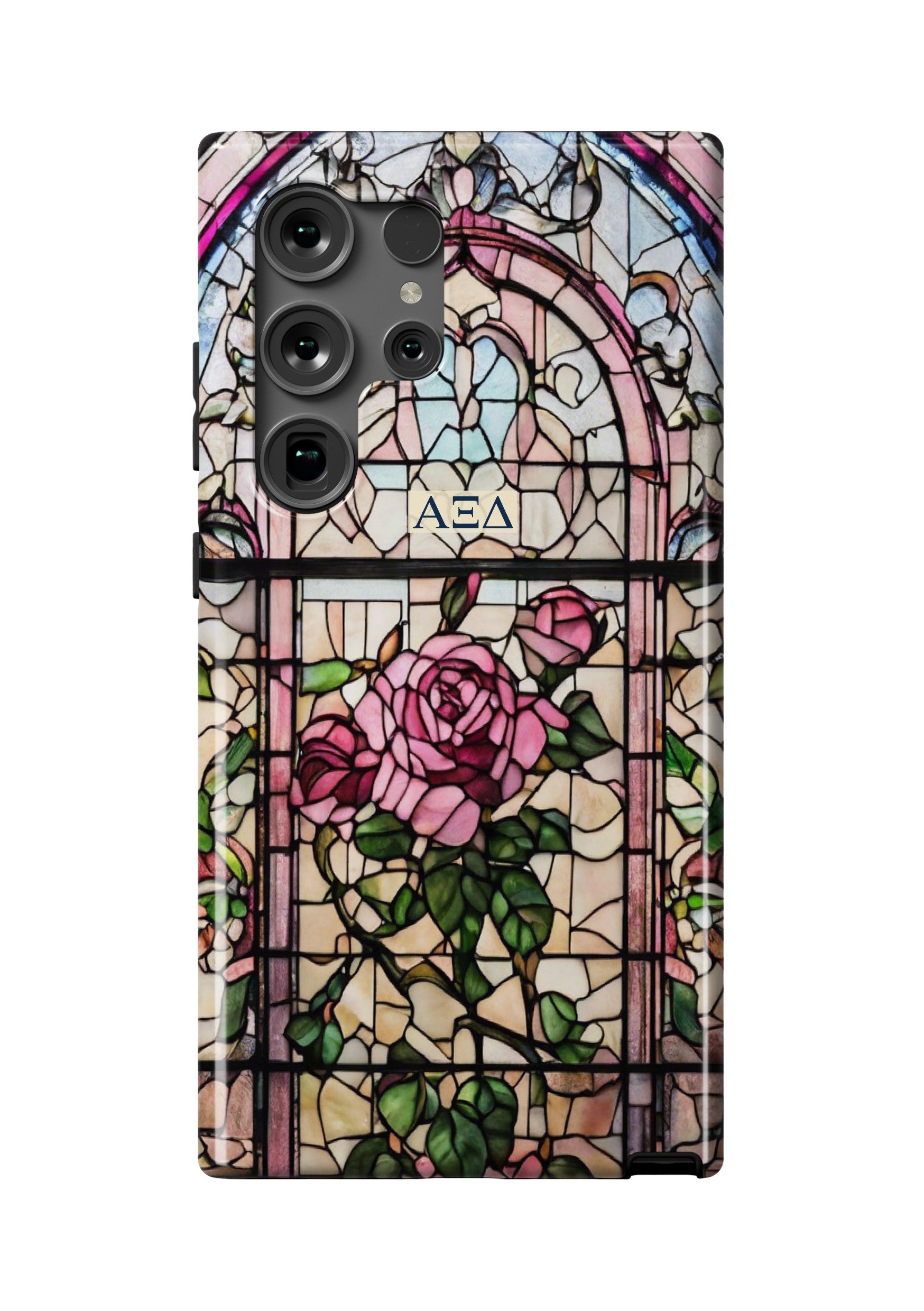 Alpha Xi Delta Samsung Galaxy 24, 23 Mobile Phone Case - Stained Glass | AXiD Gifts