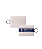 Belmont University Vegan Saffiano Leather Card Holder - Modern Stripe