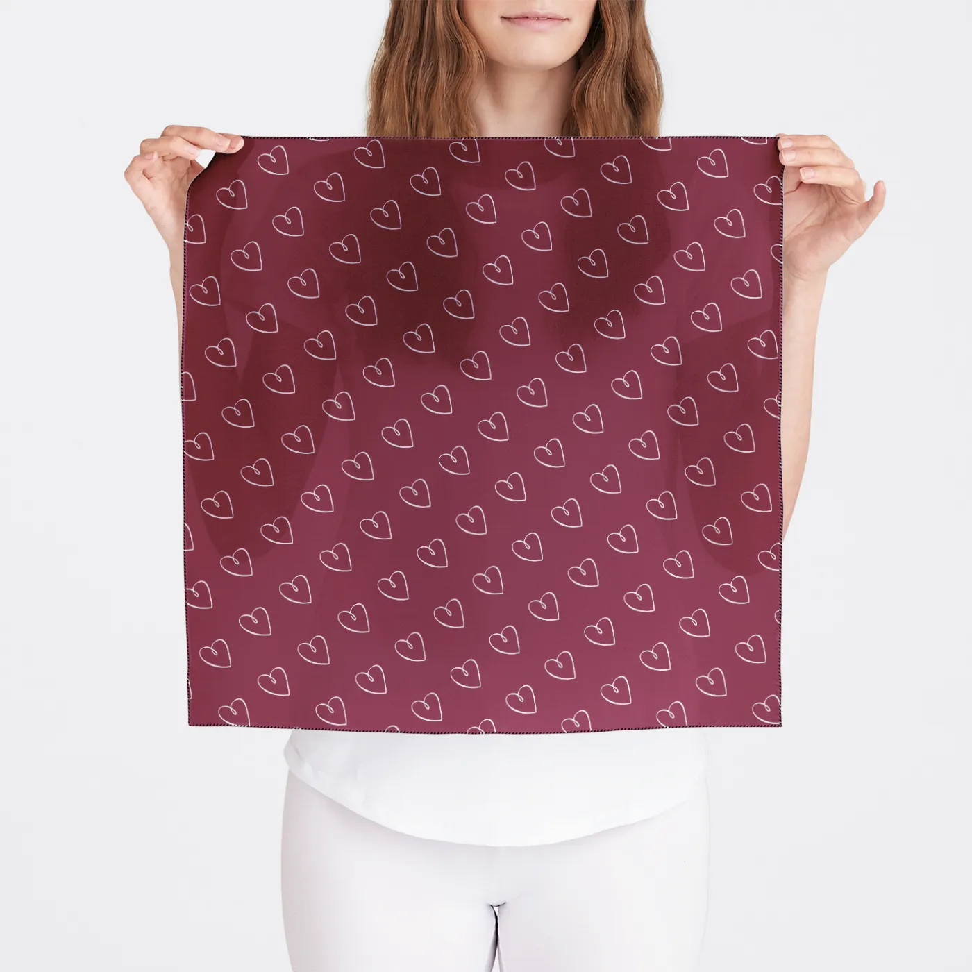 Sigma Kappa Maroon  Chiffon Bandana | Custom Big and Little Gifts