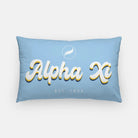 Alpha Xi Lumbar Pillow Cover - Retro | Official Gift Shop | Decor | Festive Fit Home