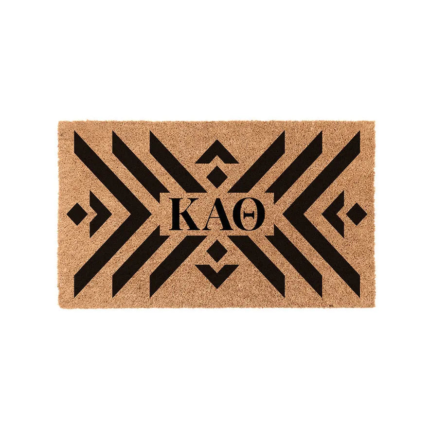 Kappa Alpha Theta Coir Doormat - Boho Door Mats