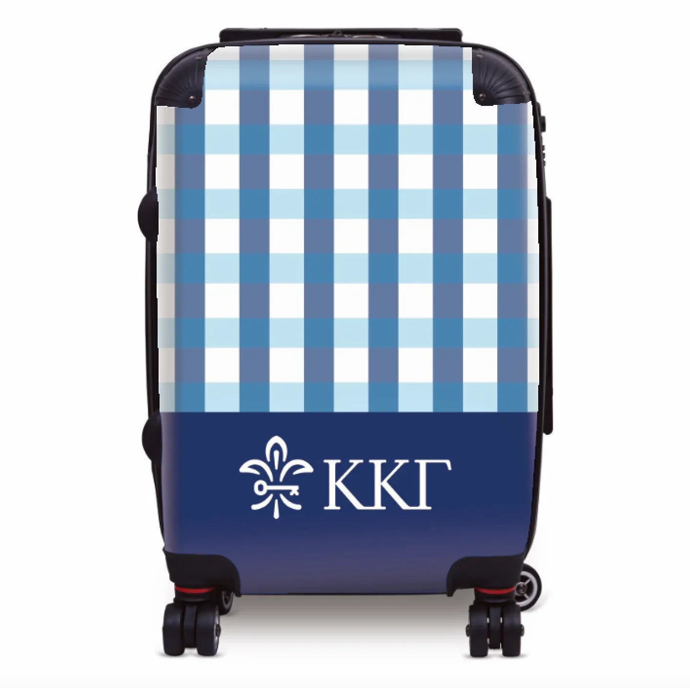 Kappa Kappa Gamma Carry-on Suitcase - Gingham Suitcases