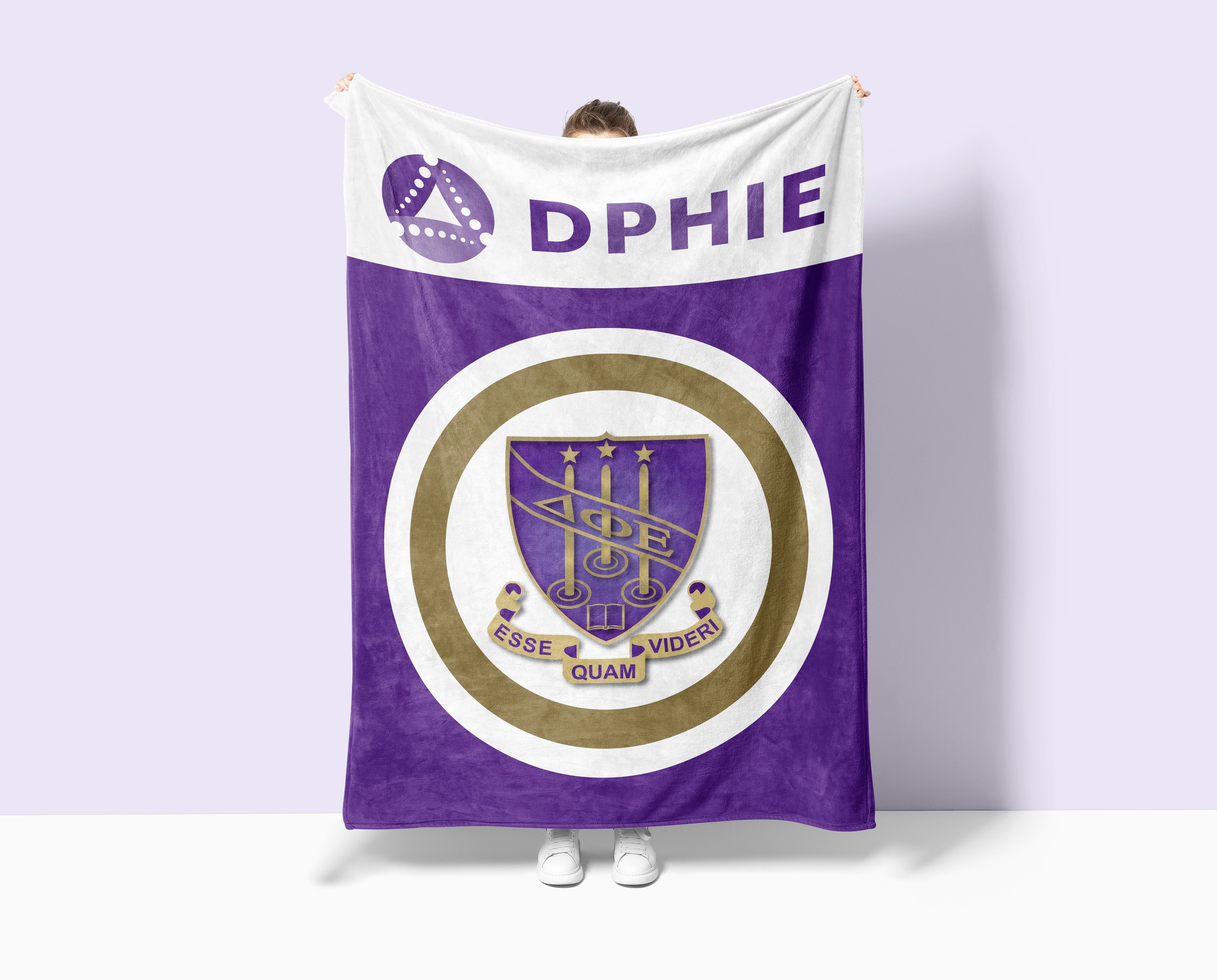 DPHIE Sherpa Blanket XL 60x80 Crest Bullseye | Custom Gifts & Decor