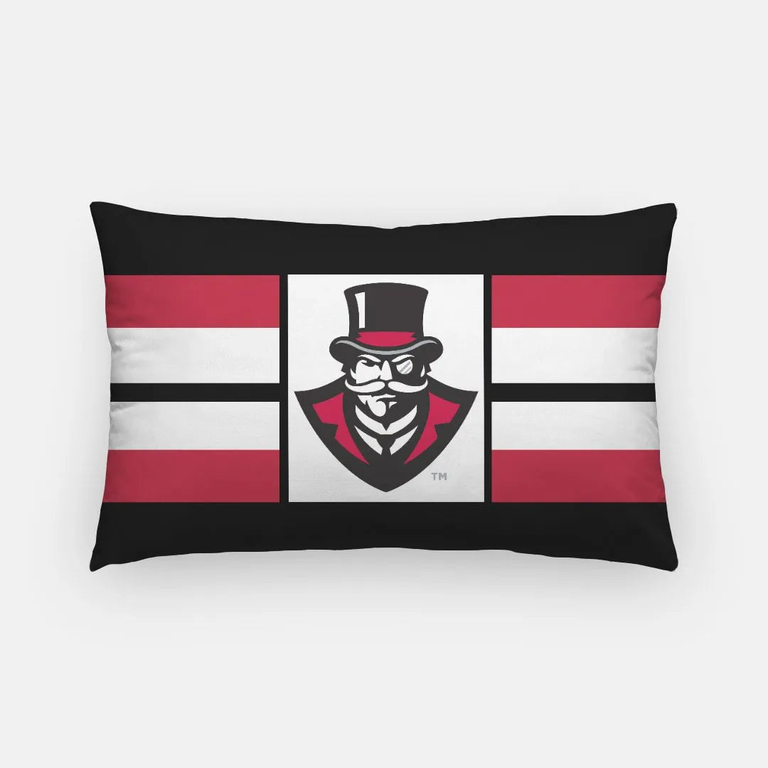 Austin Peay Governor Lumbar Pillow Cover - Big Stripes | Custom Gifts | Official Merchandise 