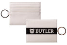 Butler University Vegan Leather Keychain Card Holder - Modern Stripe | Custom Bulldogs Gifts