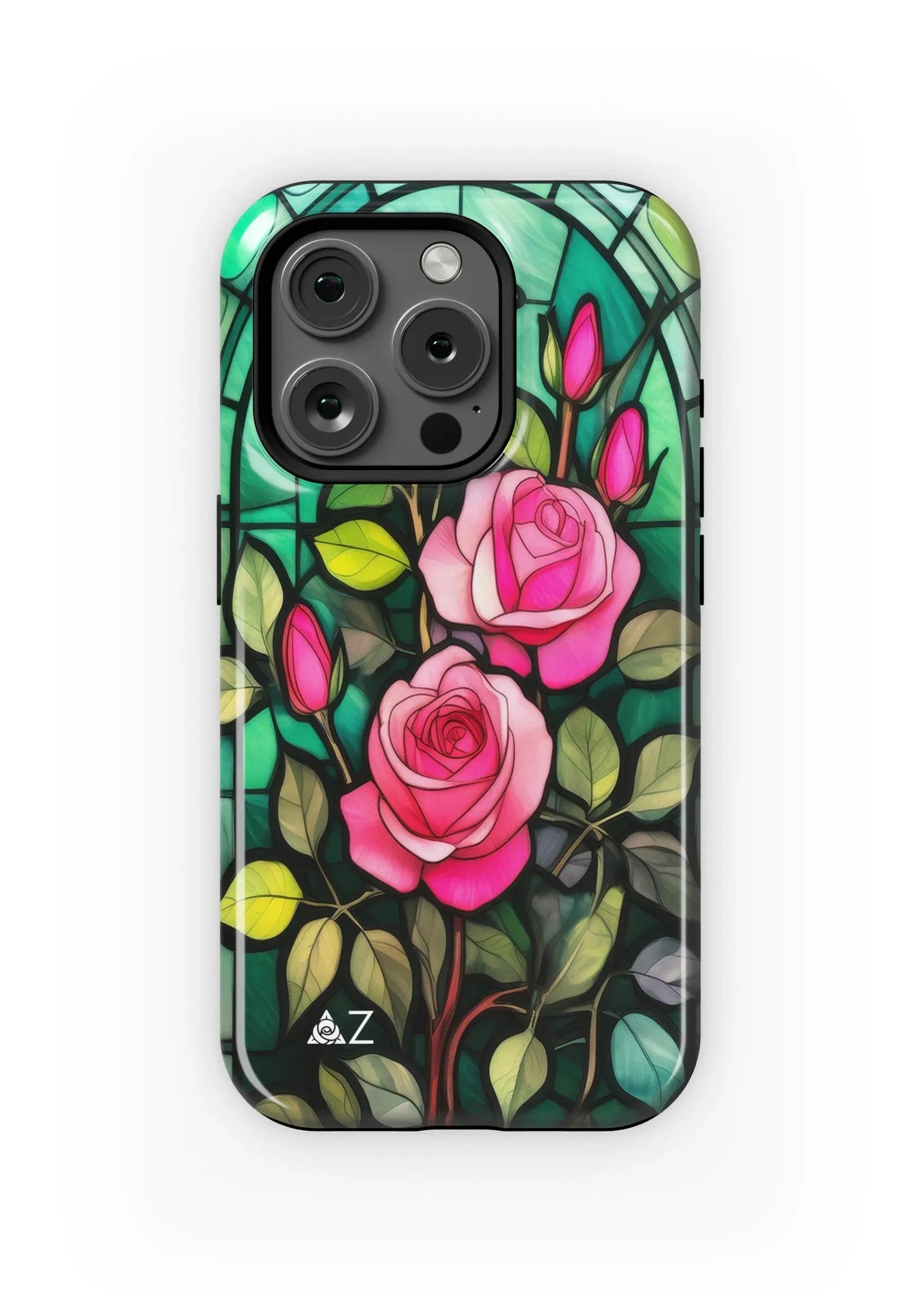 Delta Zeta iPhone 16, 15, 14 Mobile Phone Case -Stained Glass Gloss Mobile Phone Cases