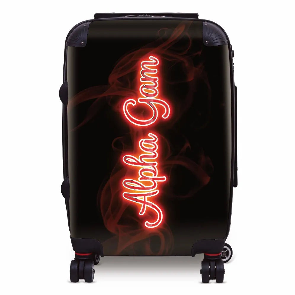 Alpha Gam Carry-on Suitcase - Neon Suitcases