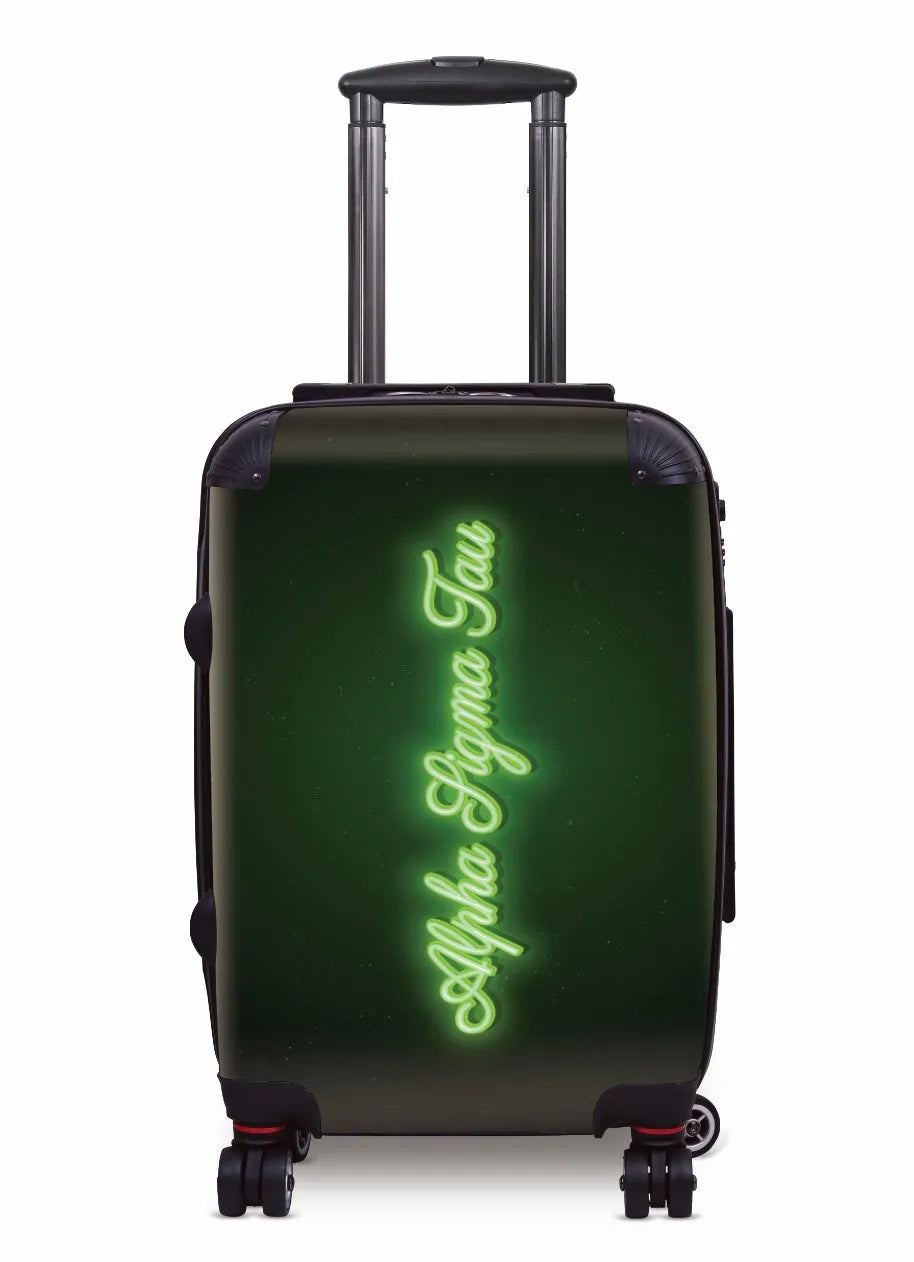 Alpha Sigma Tau Carry-on Suitcase - Neon Suitcases