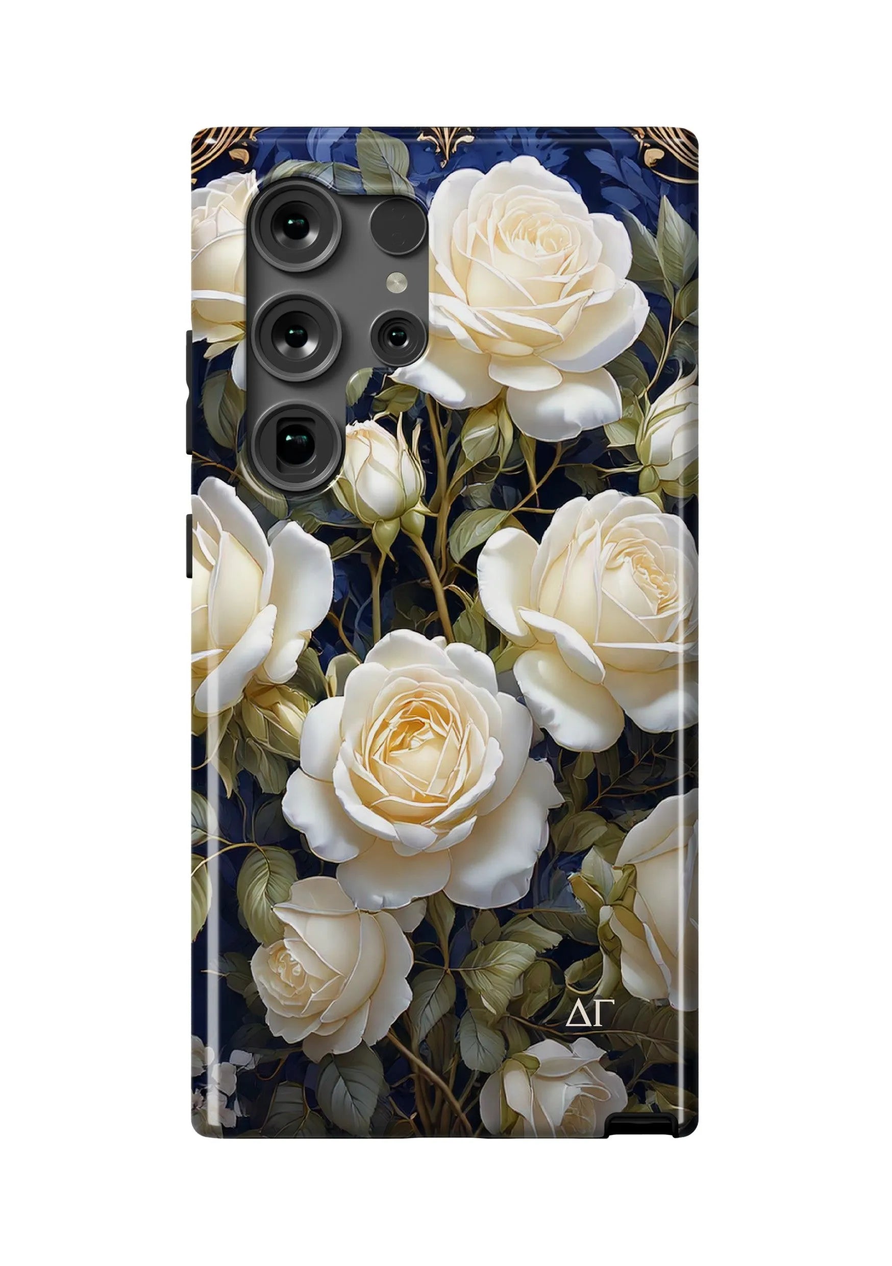 Delta Gamma Samsung Galaxy 24, 23 Mobile Phone Case - Roses Gloss Mobile Phone Cases