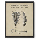 Modern Lacrosse Stick US Patent Art Print | Sports-Themed Dorm Decor