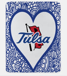 University of Tulsa Sherpa Blanket XL 60x80 - Mandala Heart | Gifts & Decor