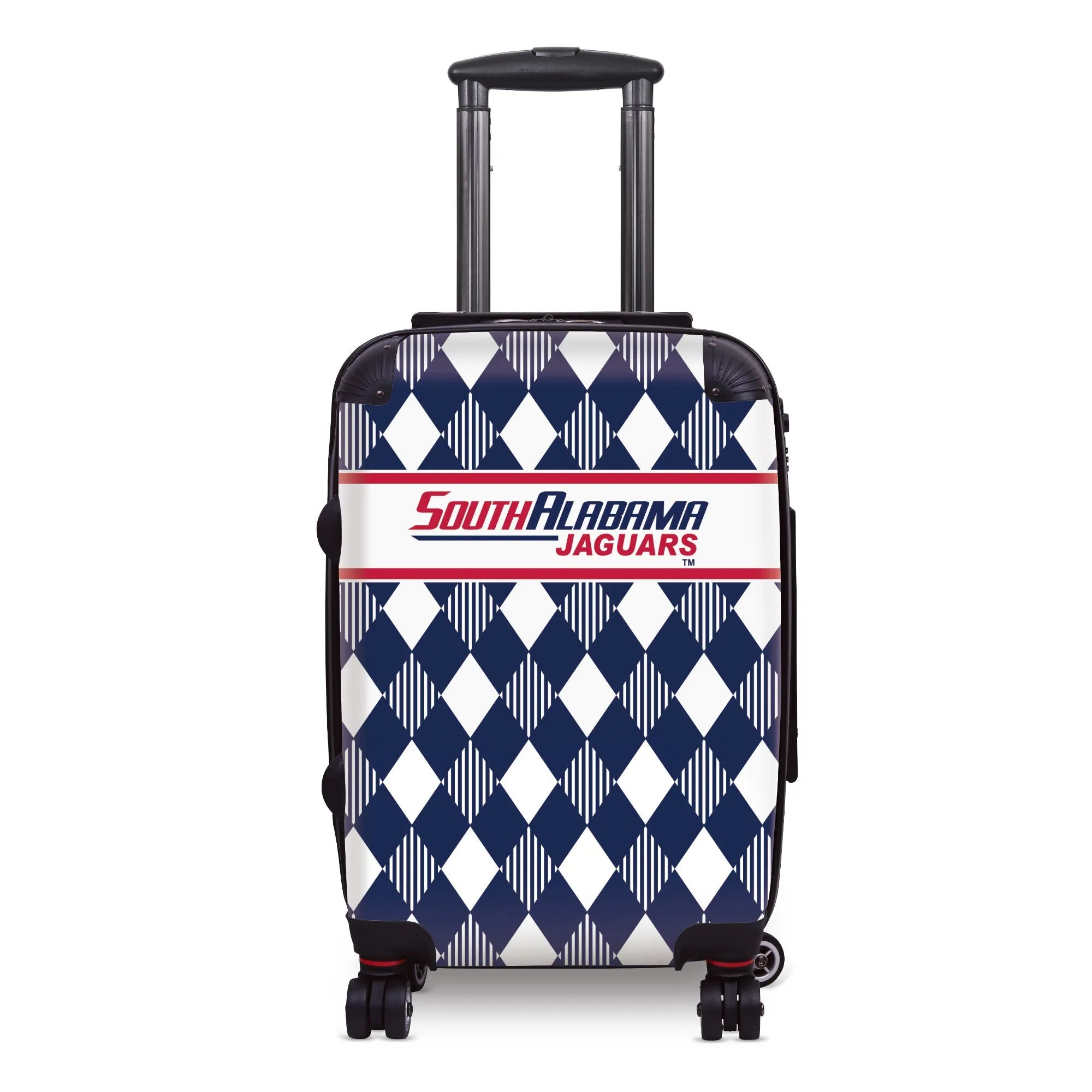 University of South Alabama 20" Carry-On Suitcase Luggage - Argyle