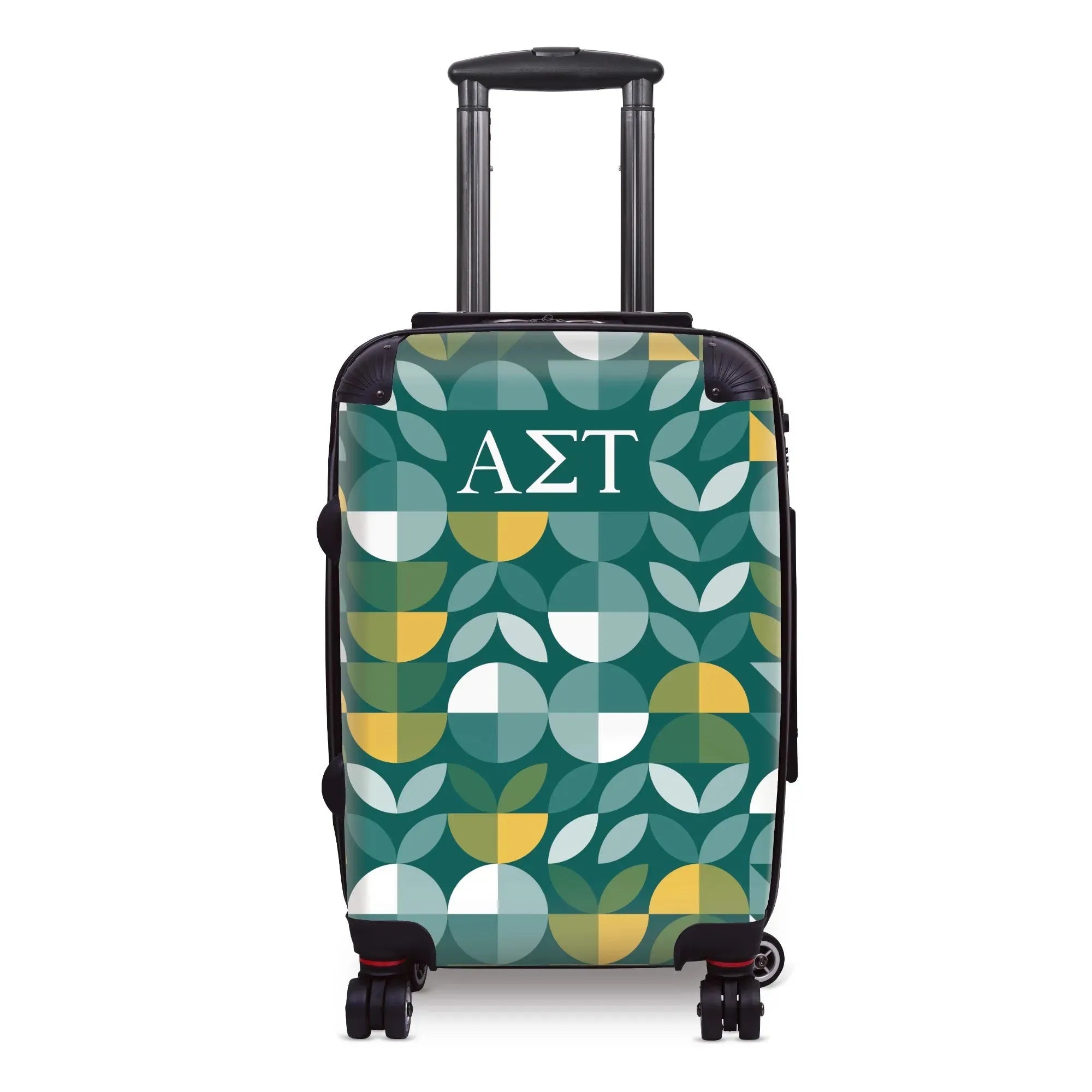 Alpha Sigma Tau Carry-on Suitcase - Geo Petals Suitcases