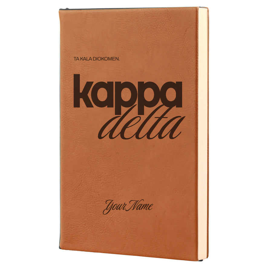 Kappa Delta Personalized Leatherette Notebook Journal