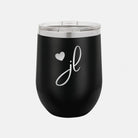 Junior League Wine Tumbler w/ Sliding Lid - JL Heart